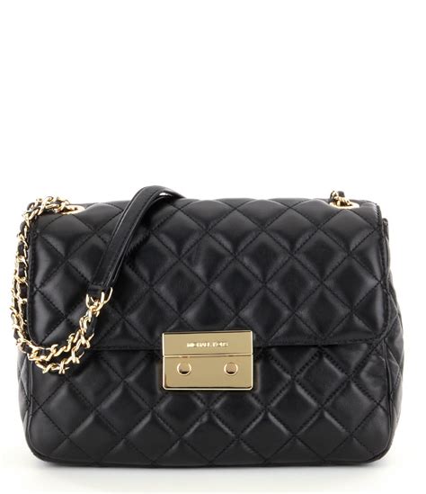 large michael kors sloan chain bag|Michael Kors leather shoulder bag.